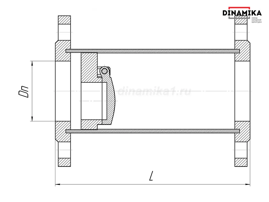 Обратный клапан 19с38нж Ду50 Ру16-160 фланцевый
