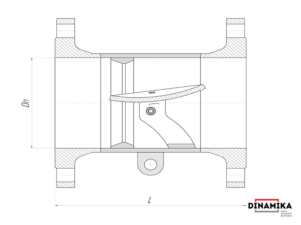 Обратный клапан 19с47нж Ду300 фланцевый
